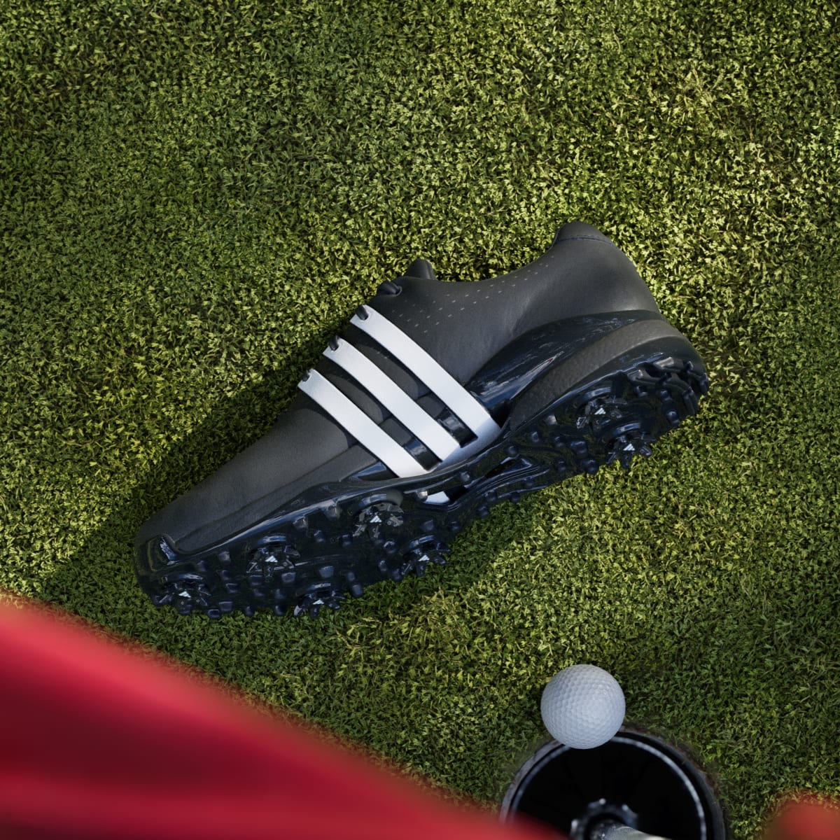 Adidas Men's Tour360 24 Golf Shoes - Core Black / Cloud White / Core Black - Image 7