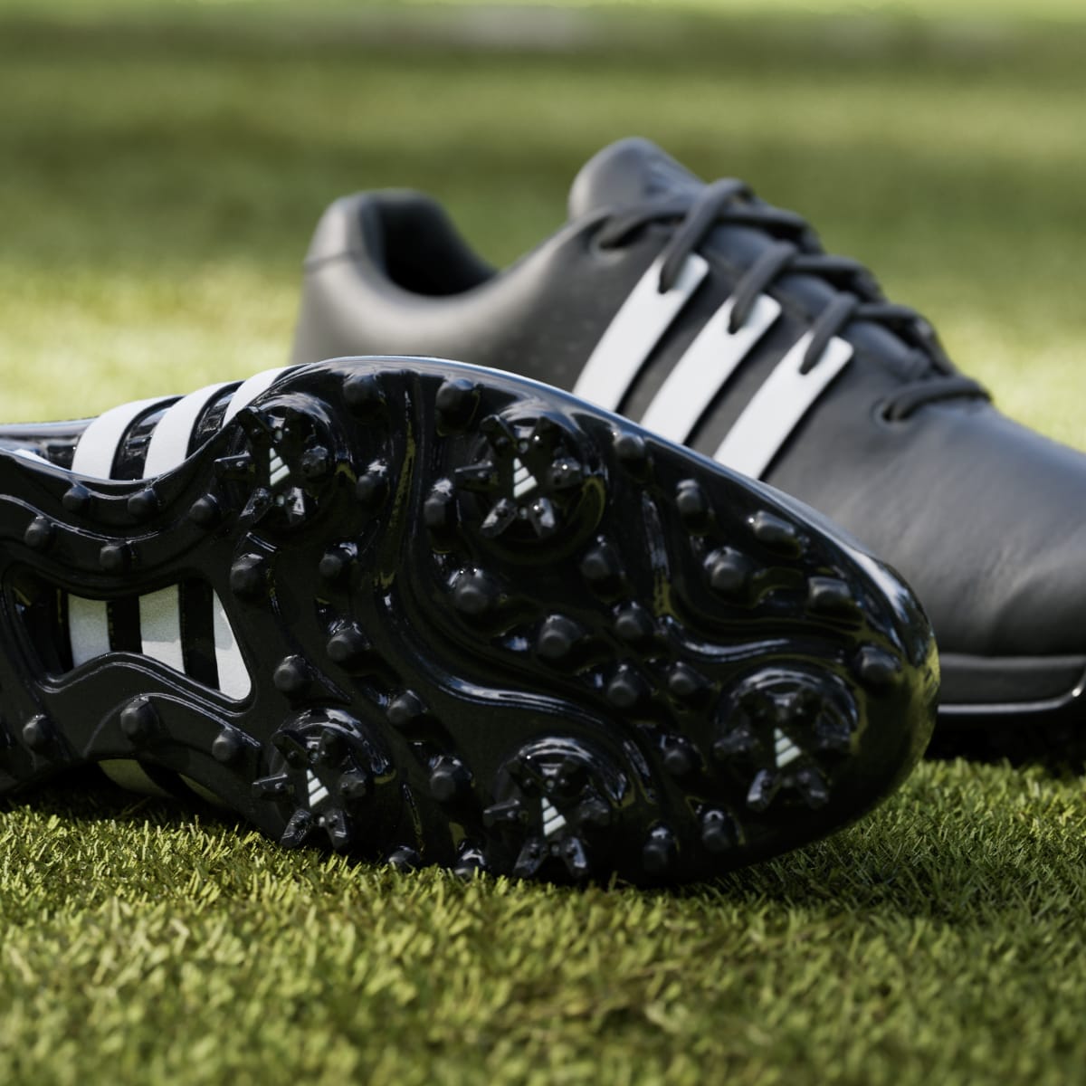 Adidas Men's Tour360 24 Golf Shoes - Core Black / Cloud White / Core Black - Image 9