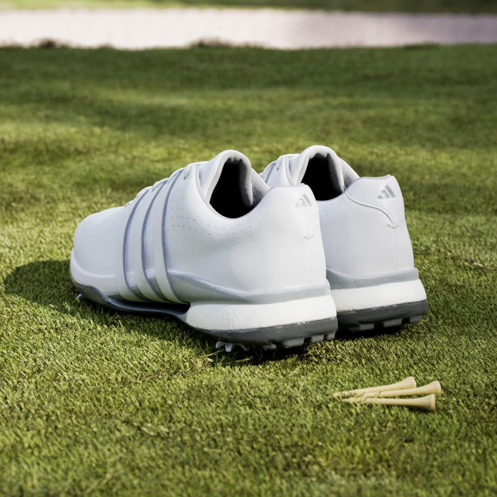 Adidas Men's Tour360 24 Golf Shoes - Cloud White / Cloud White / Silver Metallic - Image 6
