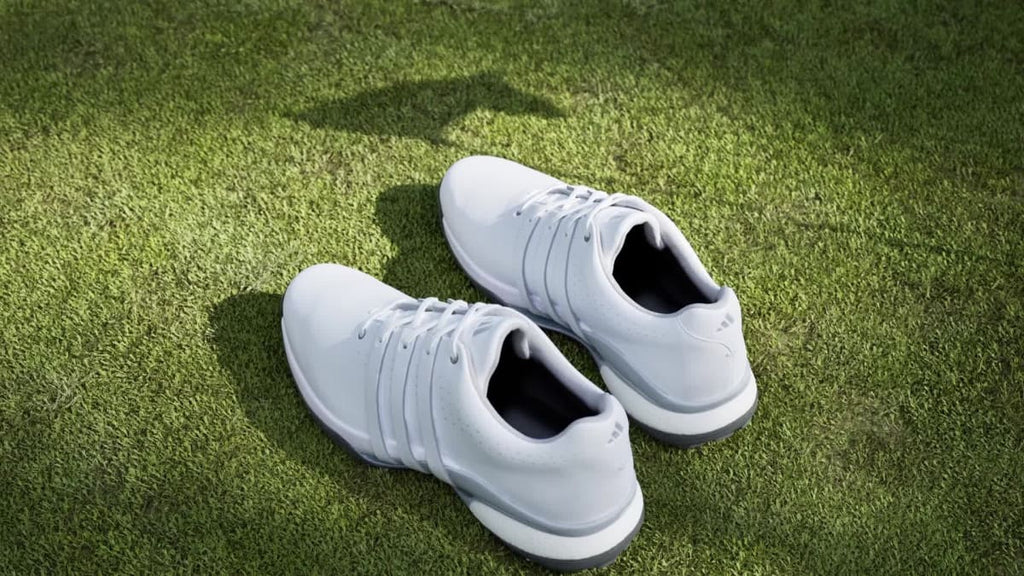 Adidas Men's Tour360 24 Golf Shoes - Cloud White / Cloud White / Silver Metallic - Image 2