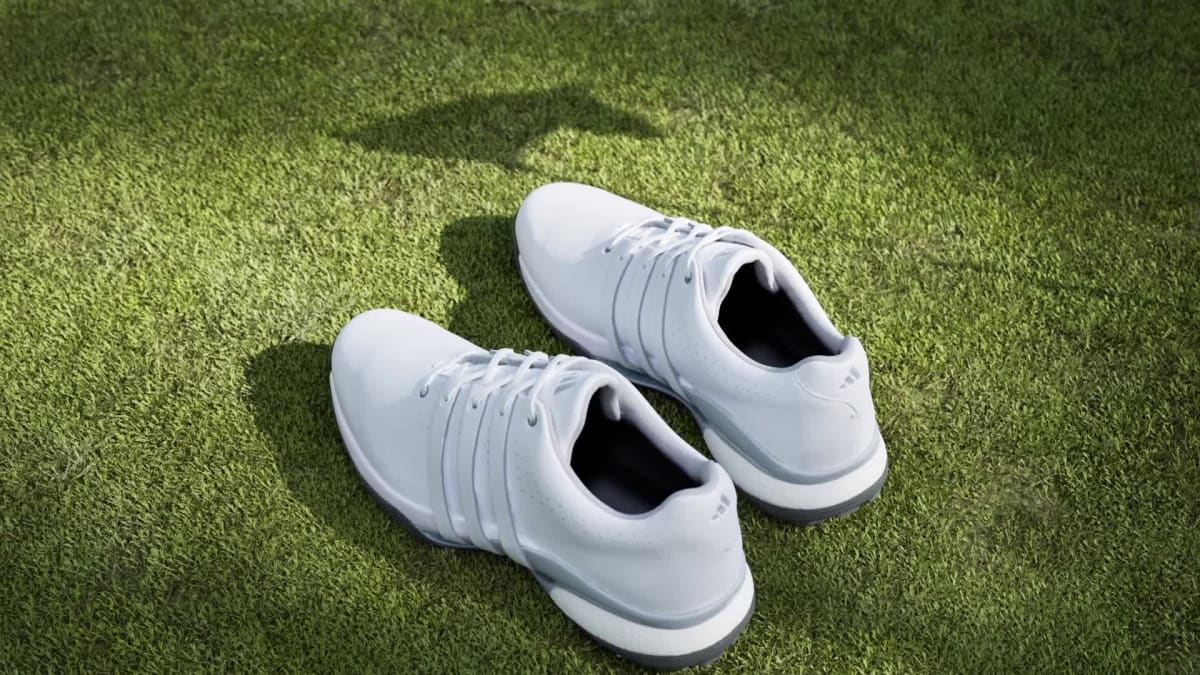 Adidas Men's Tour360 24 Golf Shoes - Cloud White / Cloud White / Silver Metallic - Image 2