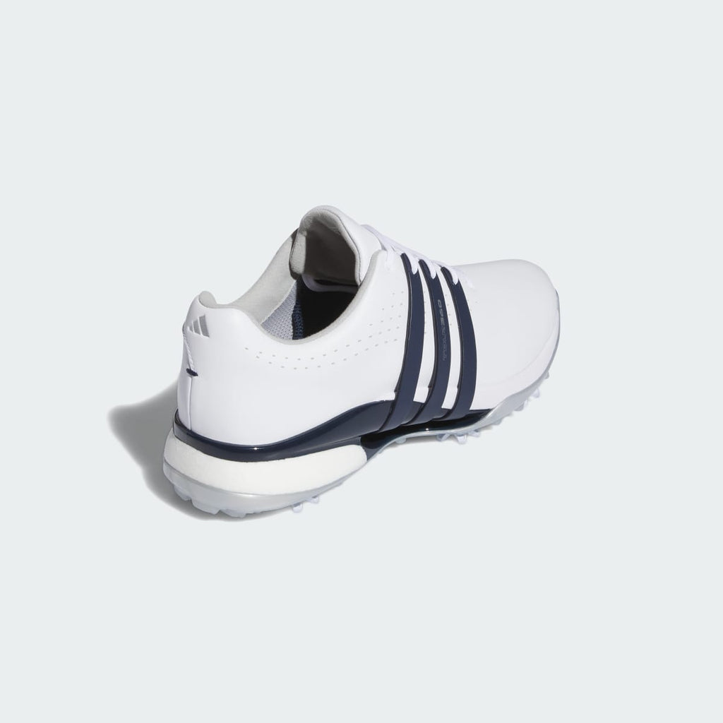 Adidas Men's Tour360 24 Golf Shoes - Cloud White / Collegiate Navy / Silver Metallic - Image 5