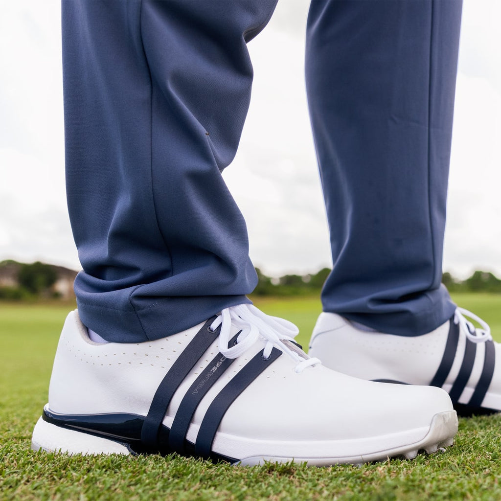 Adidas Men's Tour360 24 Golf Shoes - Cloud White / Collegiate Navy / Silver Metallic - Image 11