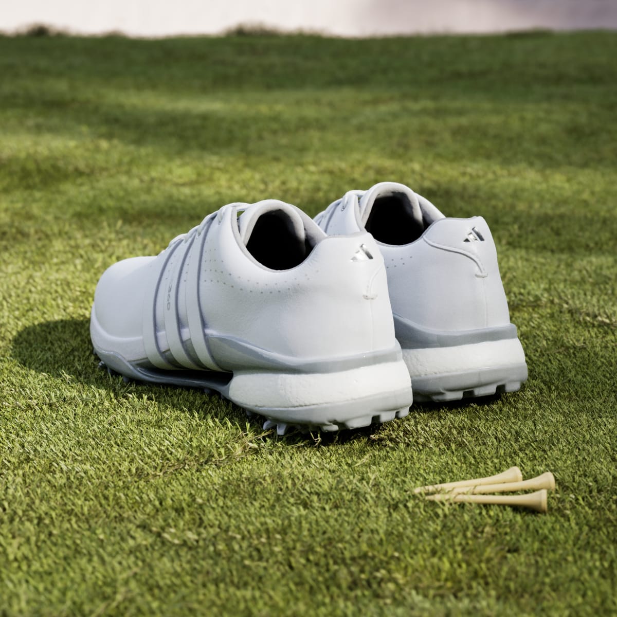 Adidas Women's Tour360 24 Golf Shoes - Cloud White / Cloud White / Silver Metallic - Image 6