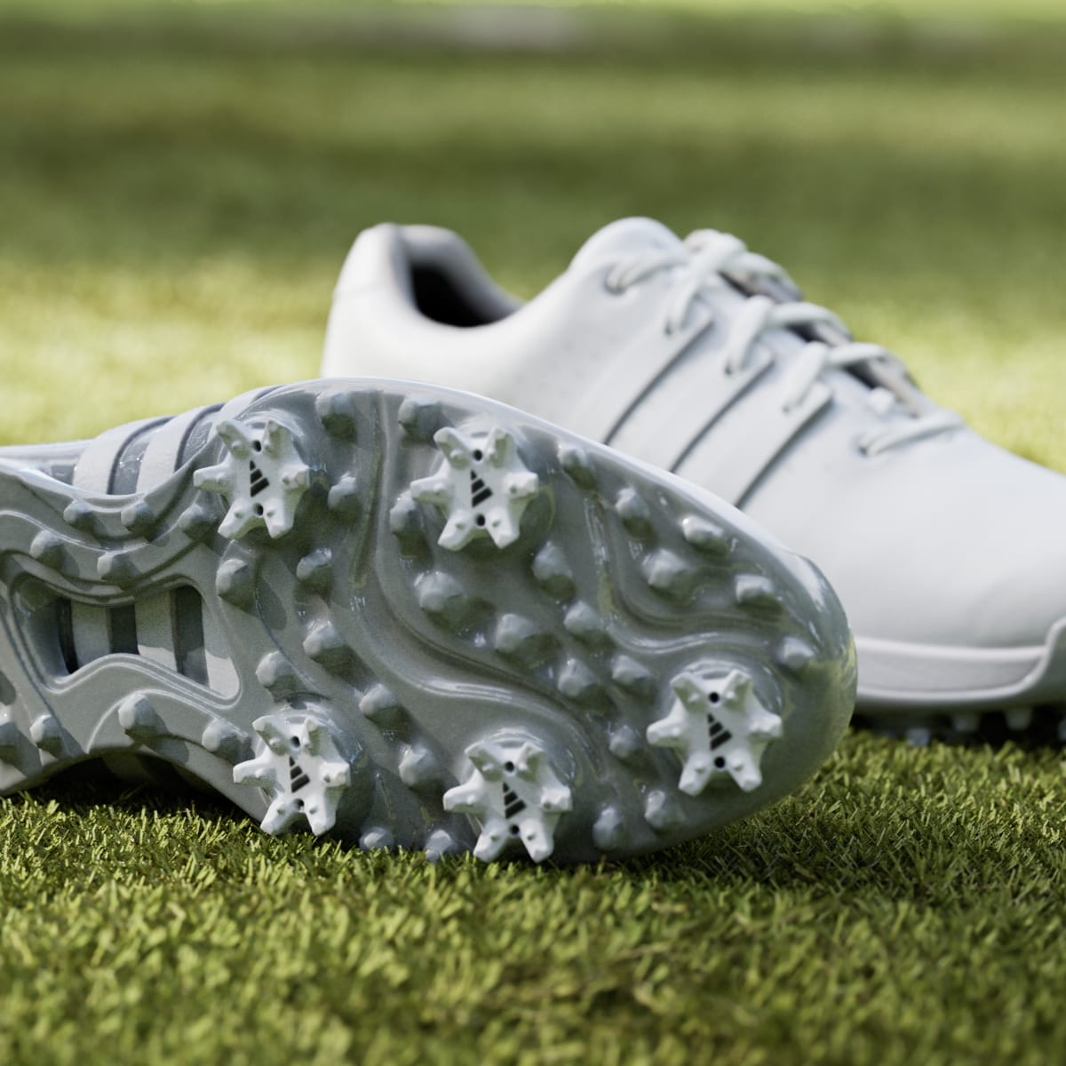Adidas Women's Tour360 24 Golf Shoes - Cloud White / Cloud White / Silver Metallic - Image 9