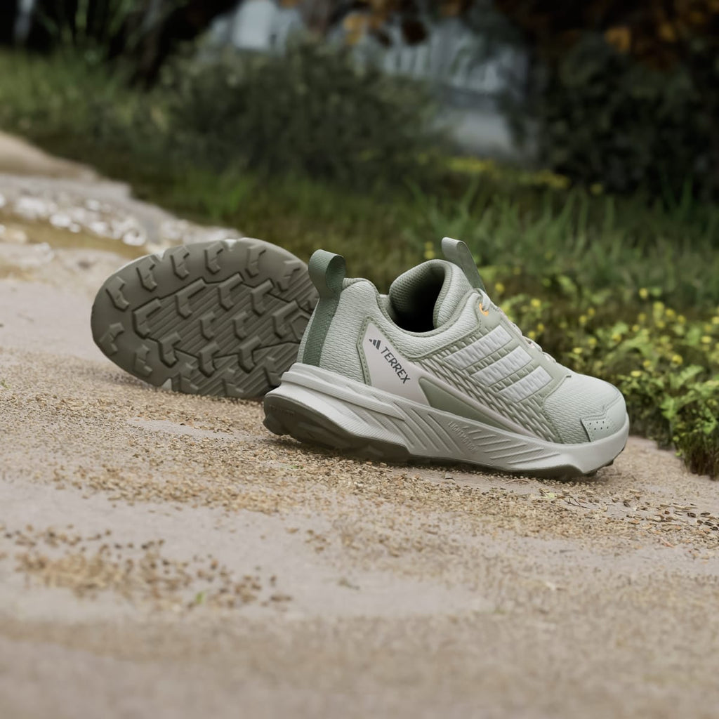 Adidas Women's Tracefinder Trail Running Shoes - Halo Green / Off White / Lucid Tangerine - Image 8