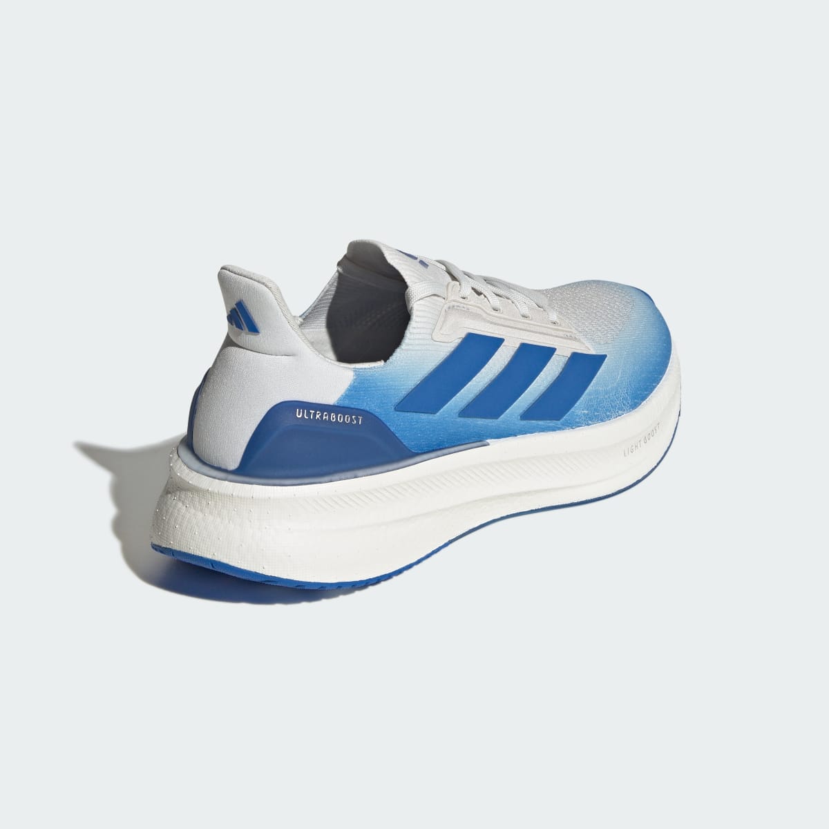 Adidas Men's ULTRABOOST 5X - Crystal White / Blue / Blue - Image 6