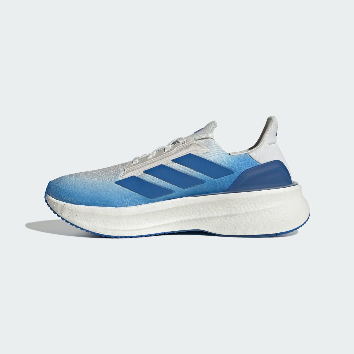 Adidas Men's ULTRABOOST 5X - Crystal White / Blue / Blue - Image 7