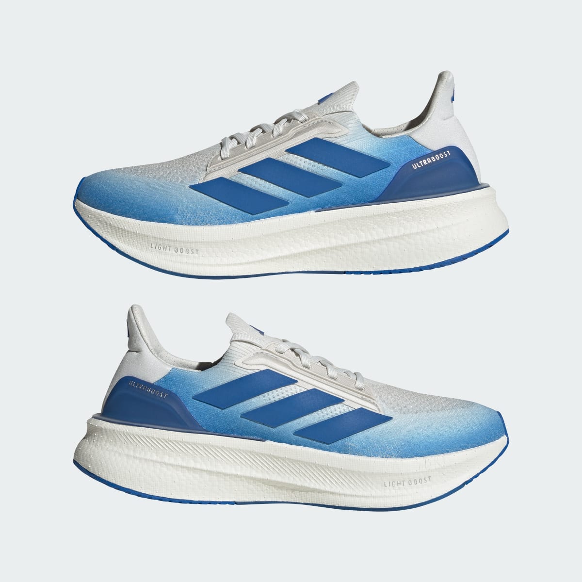 Adidas Men's ULTRABOOST 5X - Crystal White / Blue / Blue - Image 8