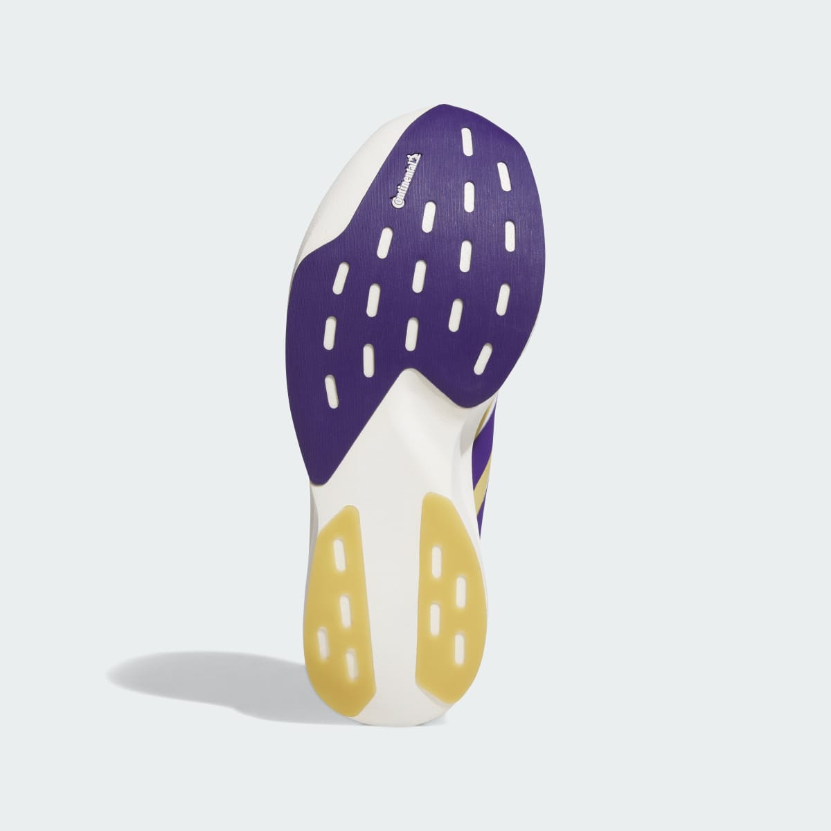 Adidas Men's UNIVERSITY OF WASHINGTON ADIZERO EVO SL EXO Shoes - Cloud White / Team Colleg Purple / Team Sand - Image 3