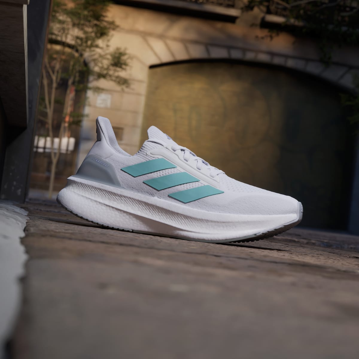Adidas Women's Ultraboost 5x Shoes - Cloud White / Mint Ton / Glow Purple - Image 3