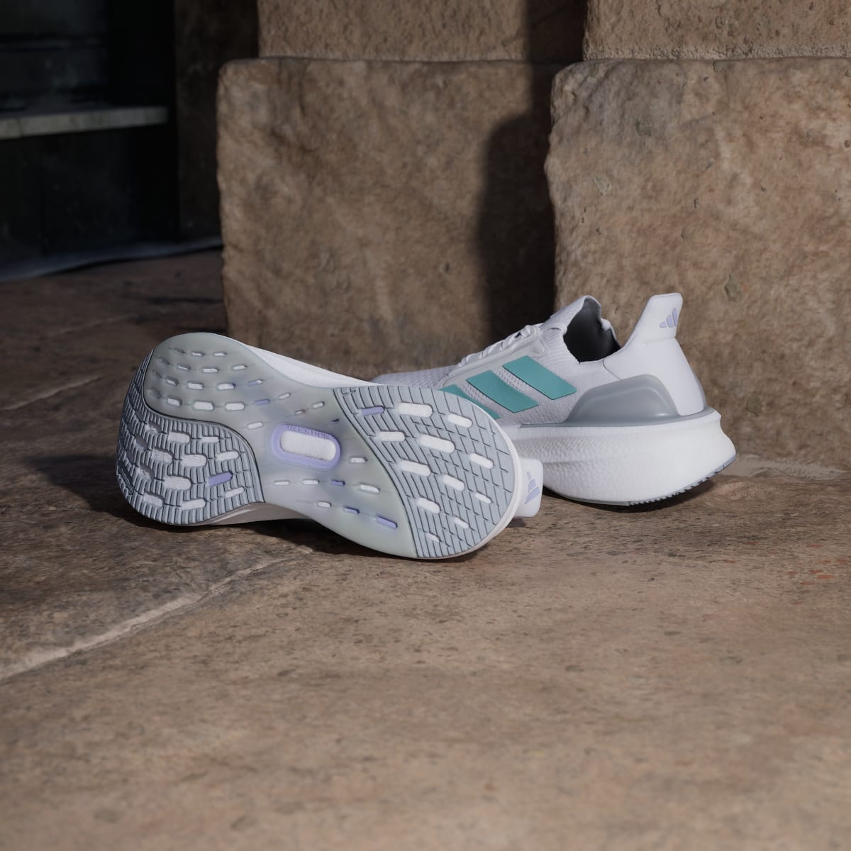 Adidas Women's Ultraboost 5x Shoes - Cloud White / Mint Ton / Glow Purple - Image 4