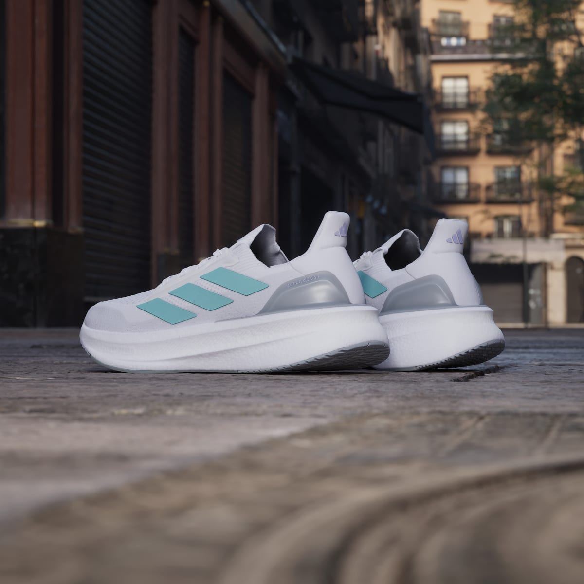 Adidas Women's Ultraboost 5x Shoes - Cloud White / Mint Ton / Glow Purple - Image 6