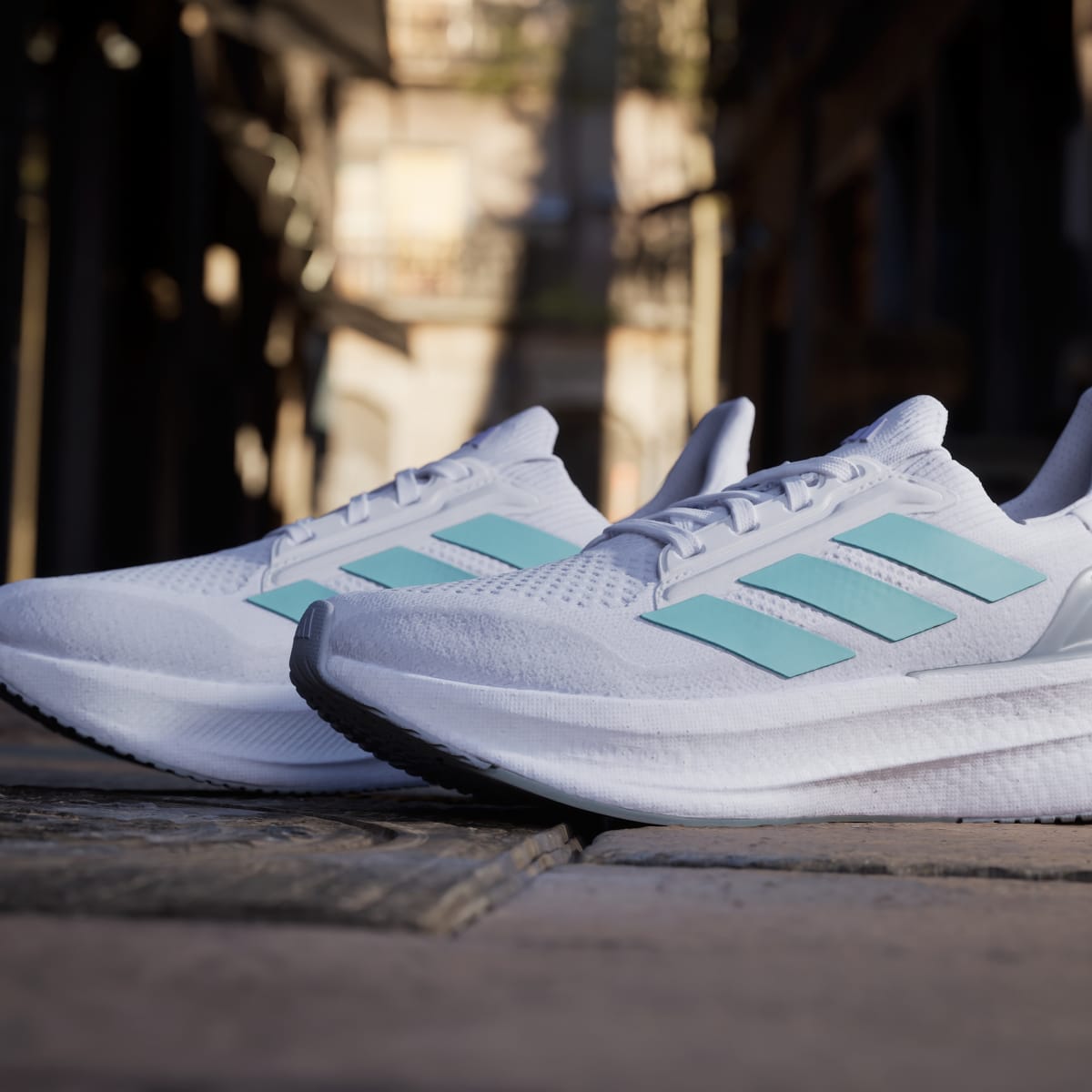 Adidas Women's Ultraboost 5x Shoes - Cloud White / Mint Ton / Glow Purple - Image 9