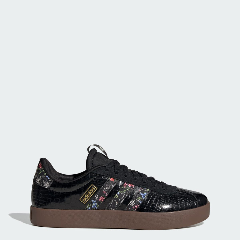 Adidas Women's VL COURT 3.0 SHOES - Core Black / Core Black / Gum - Image 1