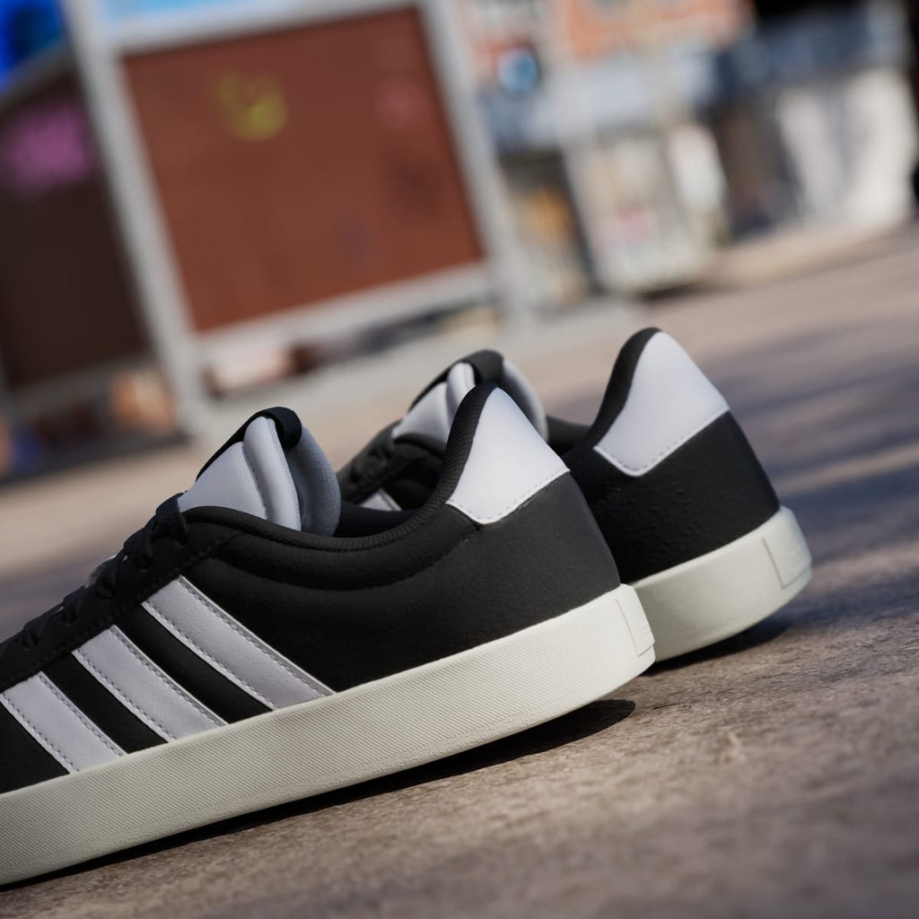 Adidas Women's VL Court 3.0 Shoes - Core Black / Cloud White / Gold Metallic - Image 9