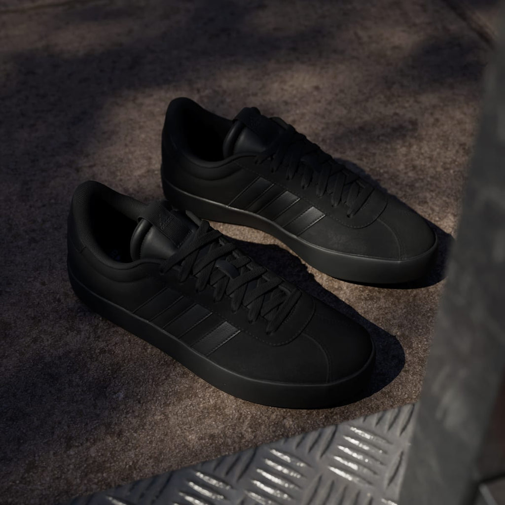 Adidas Men's VL Court 3.0 Shoes - Core Black / Core Black / Core Black - Image 5
