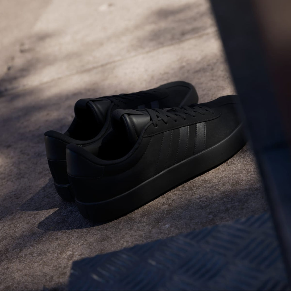 Adidas Men's VL Court 3.0 Shoes - Core Black / Core Black / Core Black - Image 6