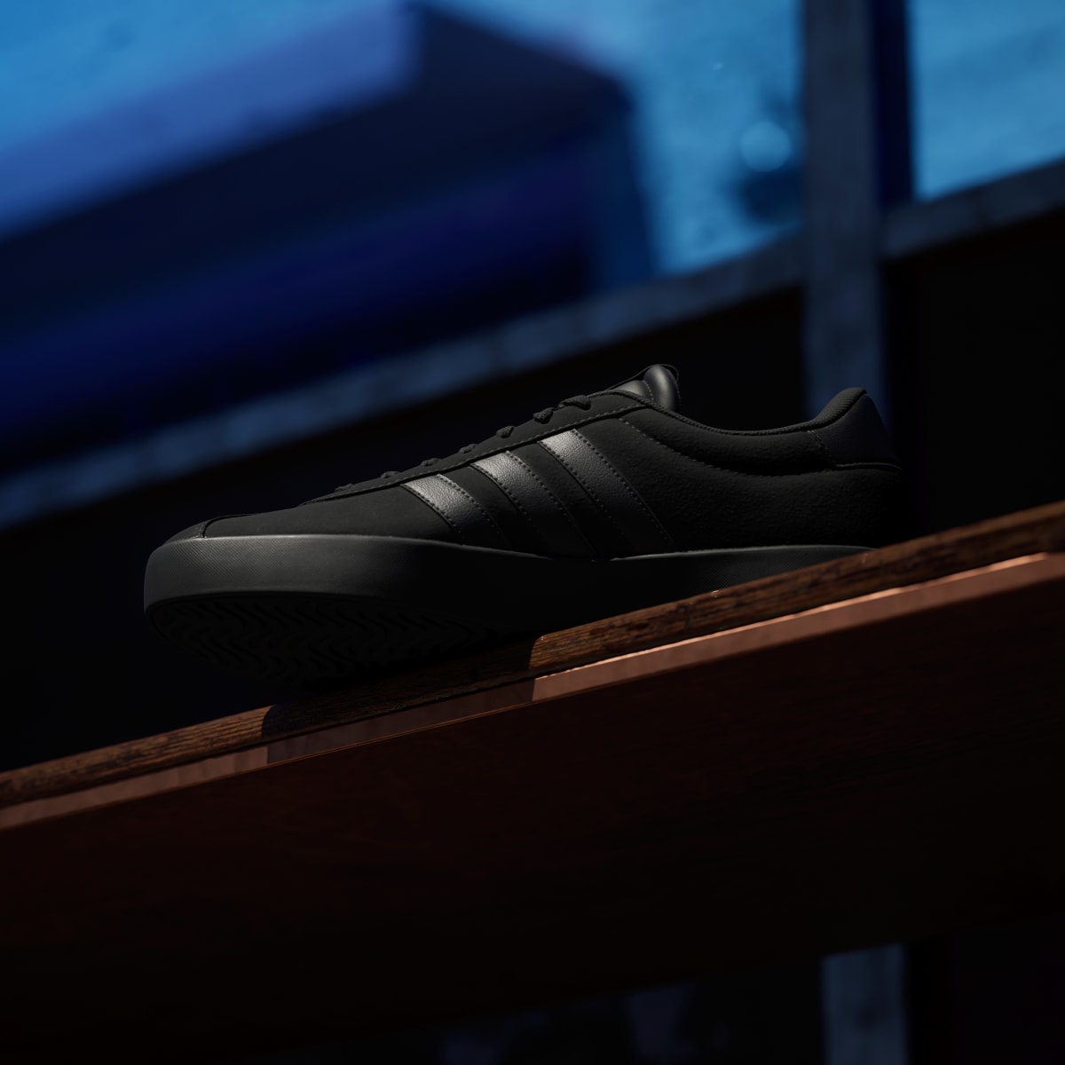Adidas Men's VL Court 3.0 Shoes - Core Black / Core Black / Core Black - Image 7