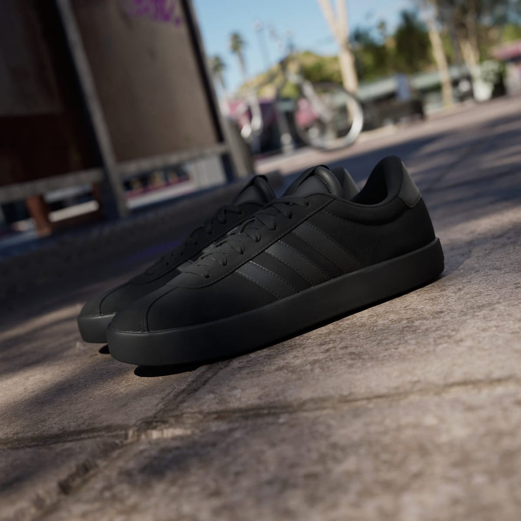 Adidas Men's VL Court 3.0 Shoes - Core Black / Core Black / Core Black - Image 8