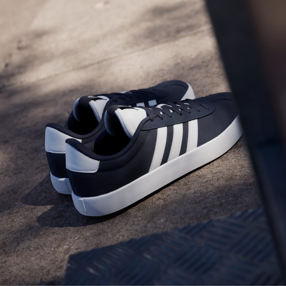 Adidas Men's VL Court 3.0 Shoes - Legend Ink / Cloud White / Cloud White - Image 6