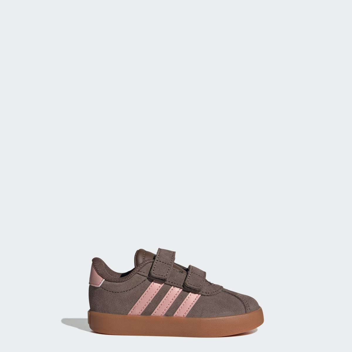 Adidas Kids' VL Court 3.0 Shoes - Earth Strata / Semi Frozen Turbo / Amber Gum - Image 1