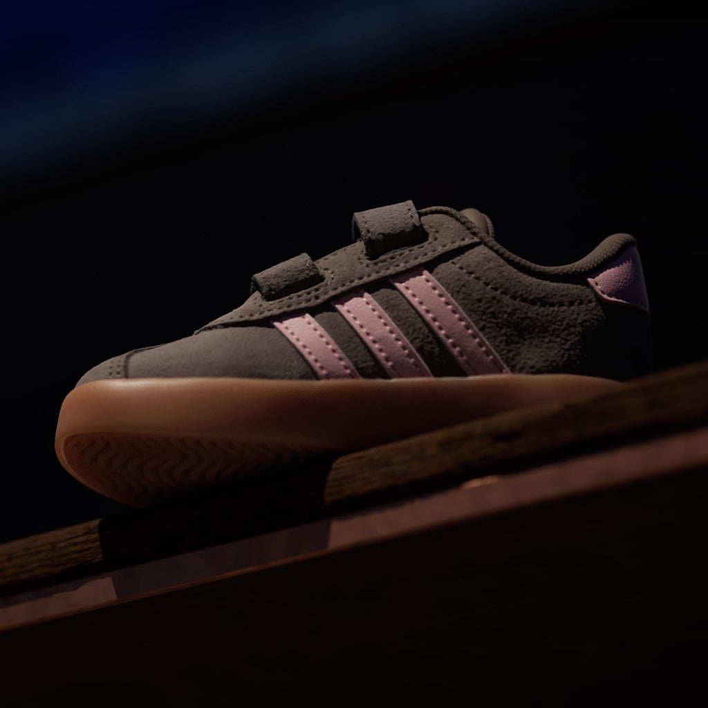 Adidas Kids' VL Court 3.0 Shoes - Earth Strata / Semi Frozen Turbo / Amber Gum - Image 7