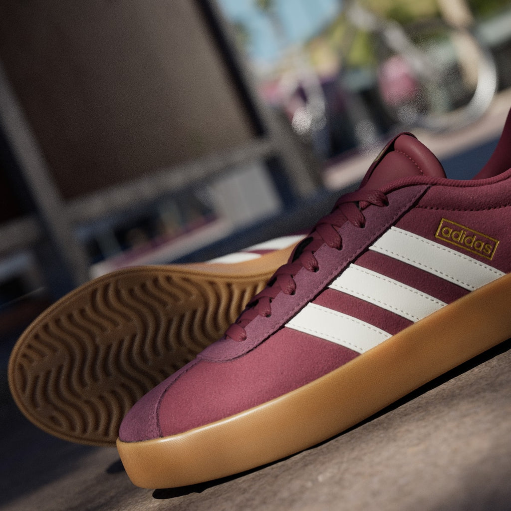 Adidas Men's VL Court 3.0 Shoes - Shadow Red / Off White / Maroon - Image 10