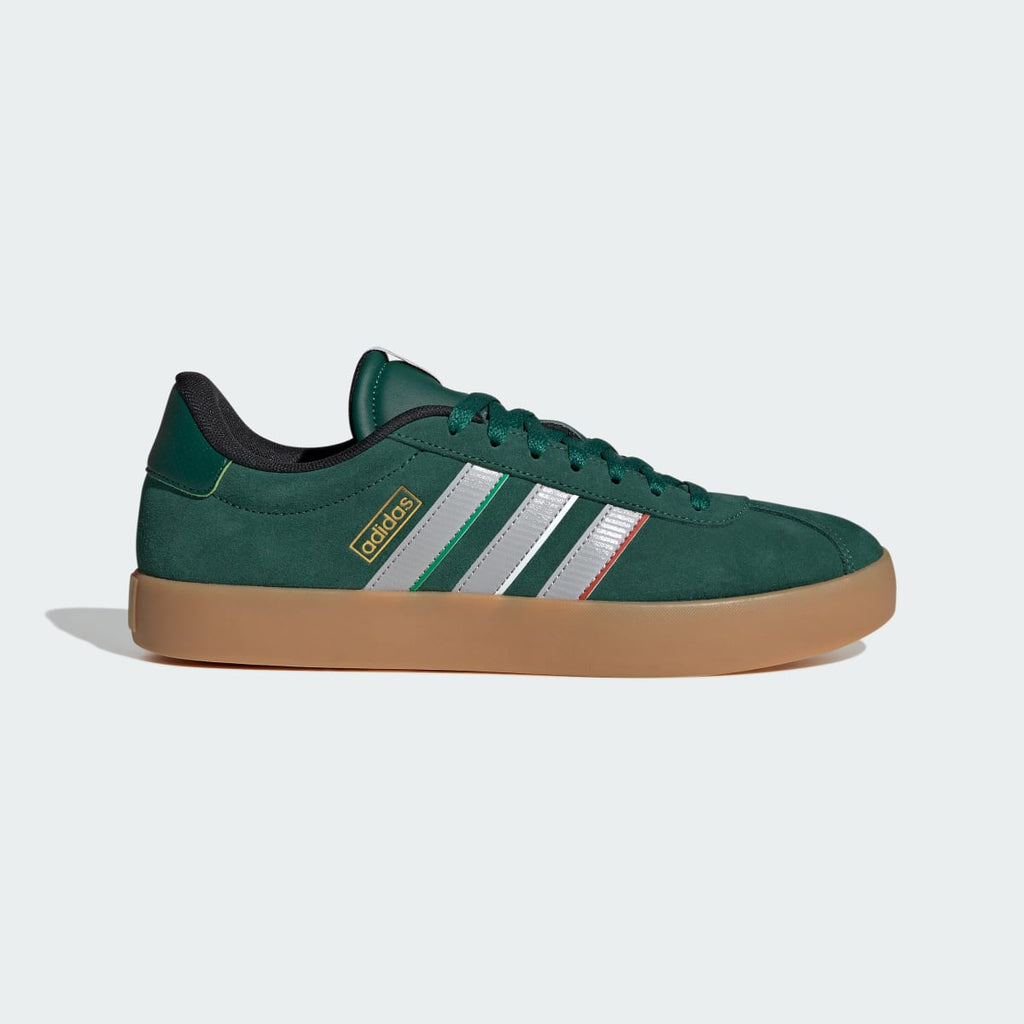 Adidas Men's VL Court 3.0 Shoes - Team Dark Green / Grey Two / Cloud White - Image 1