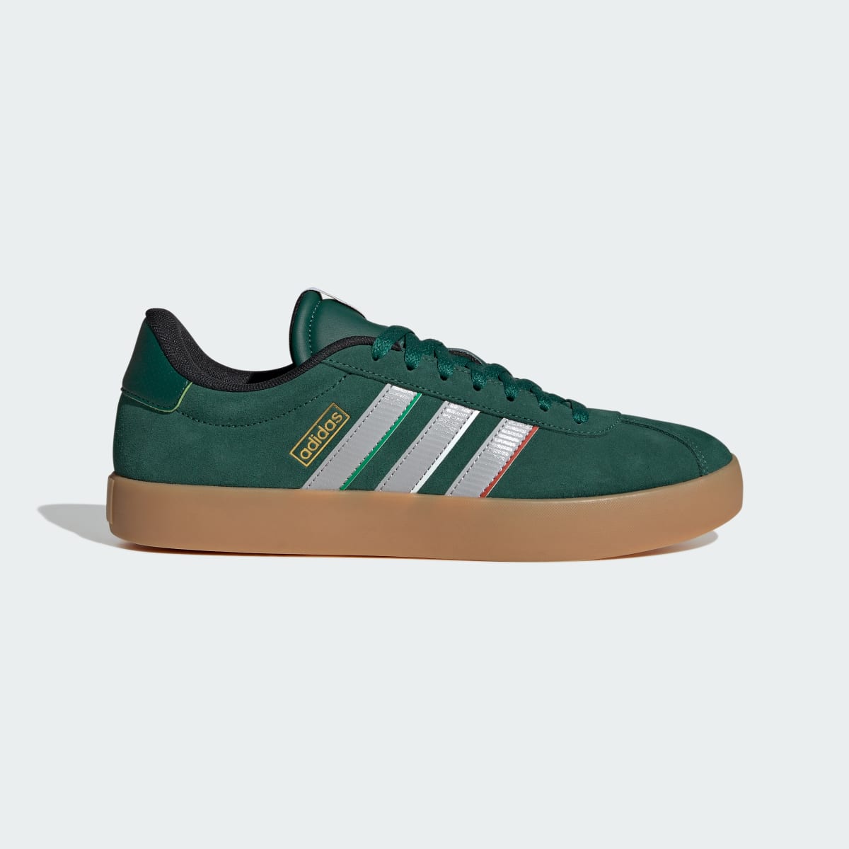 Adidas Men's VL Court 3.0 Shoes - Team Dark Green / Grey Two / Cloud White - Image 1