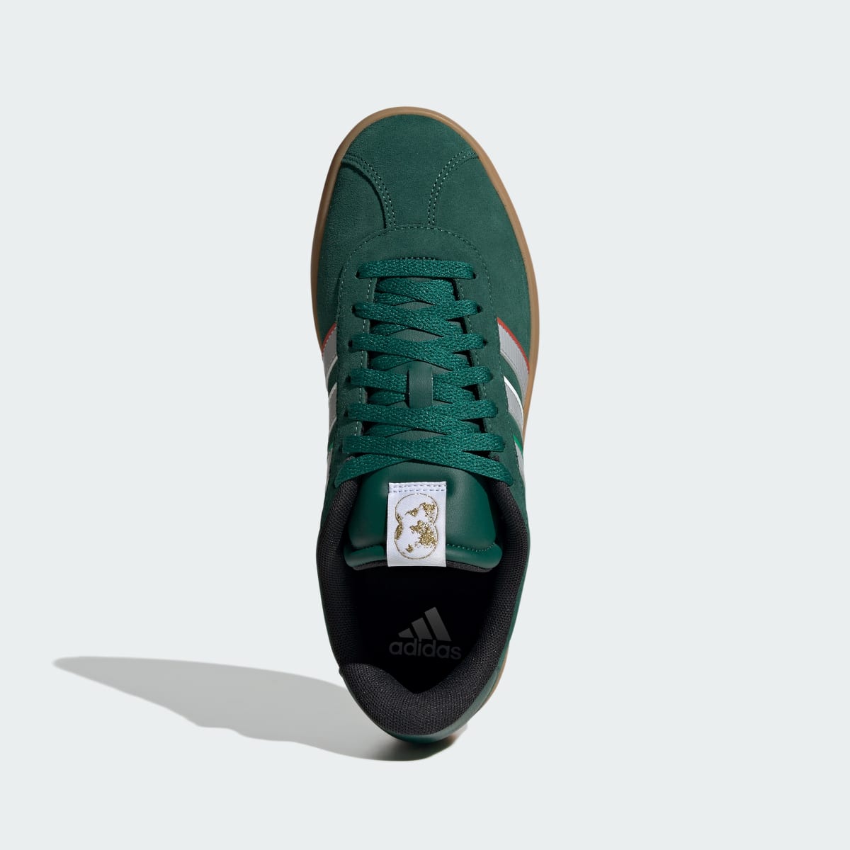 Adidas Men's VL Court 3.0 Shoes - Team Dark Green / Grey Two / Cloud White - Image 3
