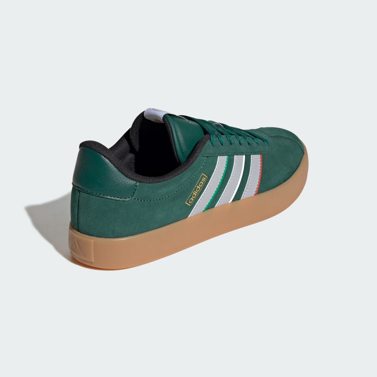 Adidas Men's VL Court 3.0 Shoes - Team Dark Green / Grey Two / Cloud White - Image 6