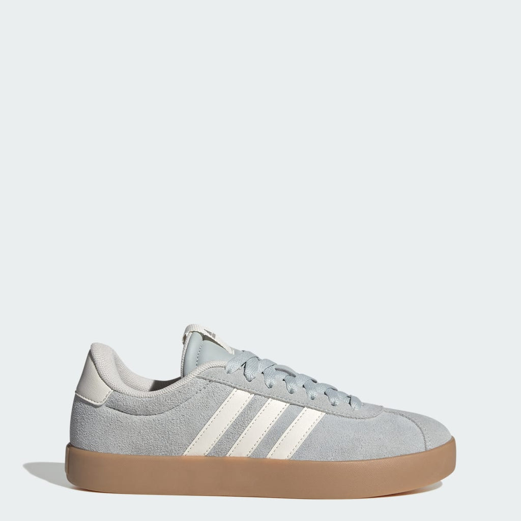 Adidas Women's VL Court 3.0 Shoes - Wonder Silver / Off White / Gum - Image 1