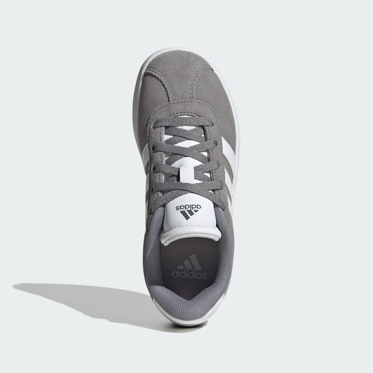 Adidas Kids' VL Court 3.0 Shoes Kids - Grey Three / Cloud White / Grey Two - Image 2