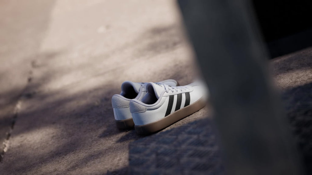 Adidas Kids' VL Court 3.0 Shoes Kids - Cloud White / Core Black / Grey One - Image 2