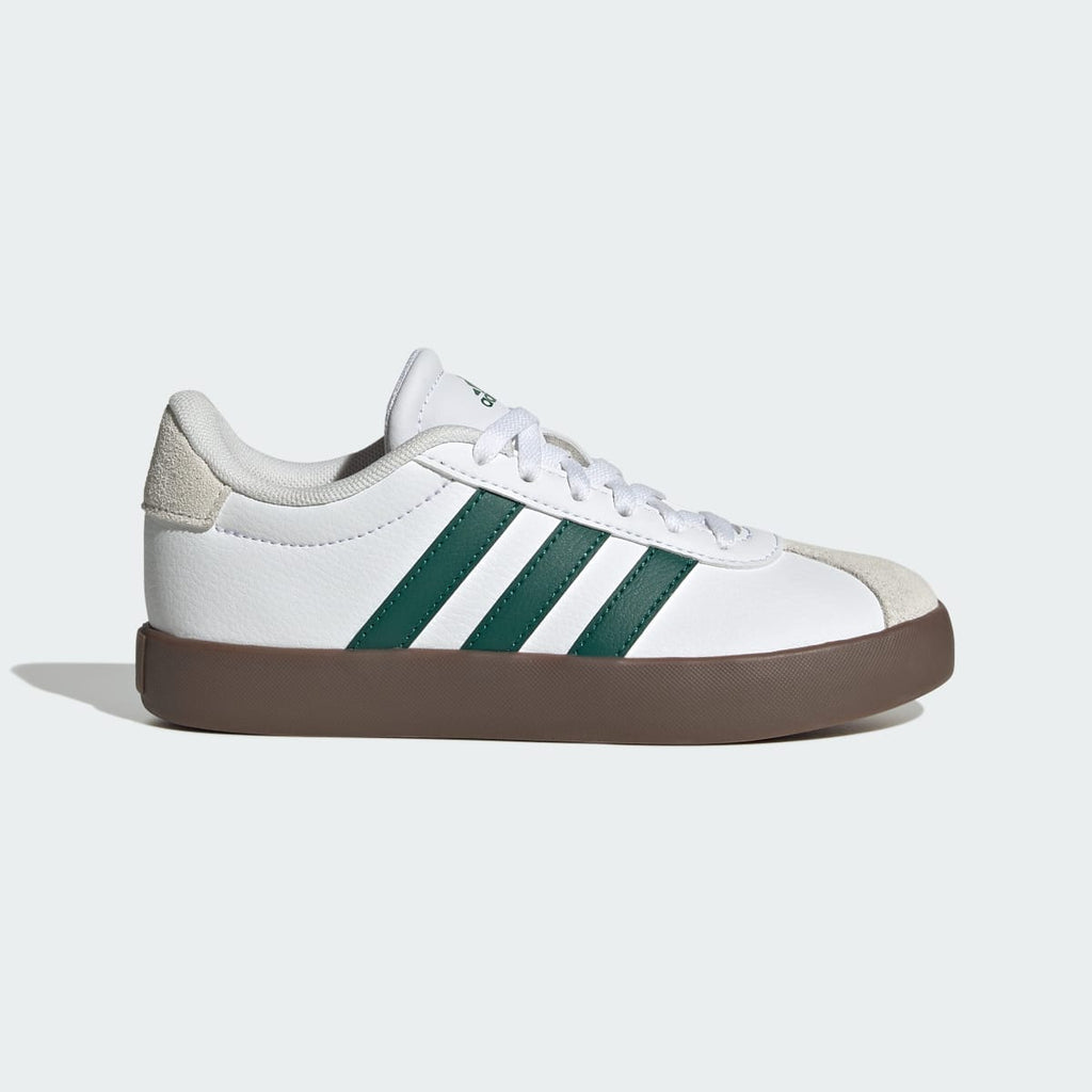 Adidas Kids' VL Court 3.0 Shoes Kids - Cloud White / Collegiate Green / Gum - Image 1