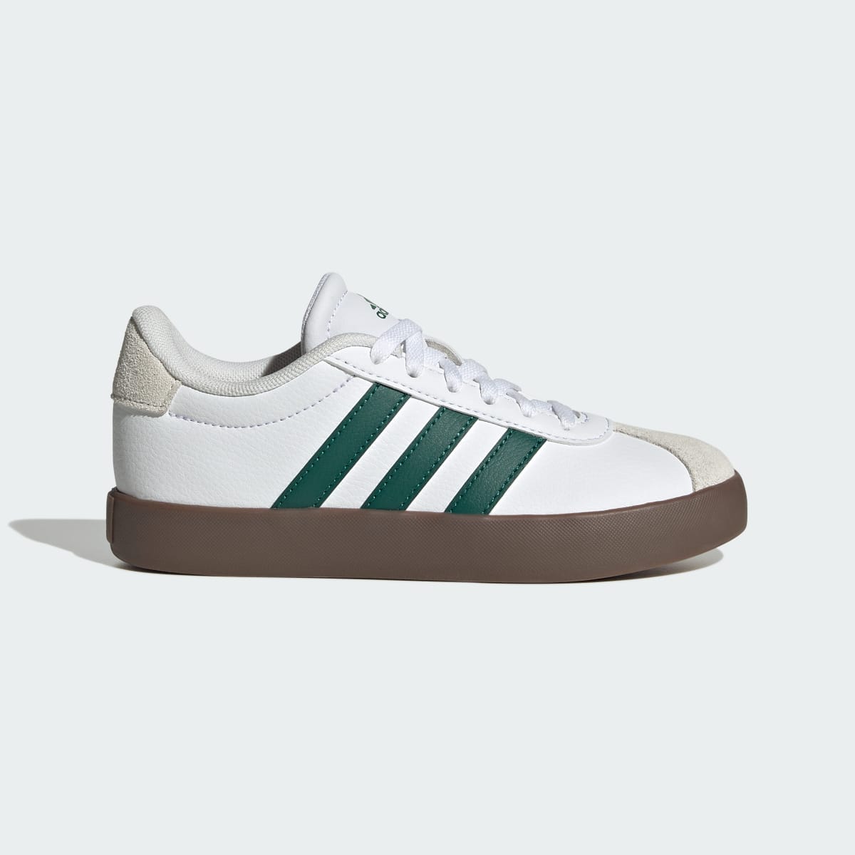 Adidas Kids' VL Court 3.0 Shoes Kids - Cloud White / Collegiate Green / Gum - Image 1