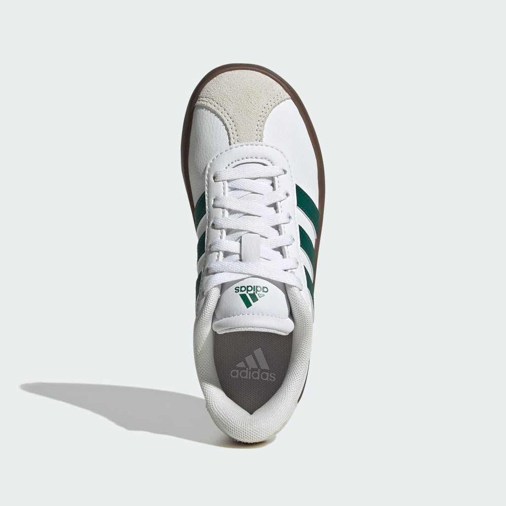 Adidas Kids' VL Court 3.0 Shoes Kids - Cloud White / Collegiate Green / Gum - Image 2