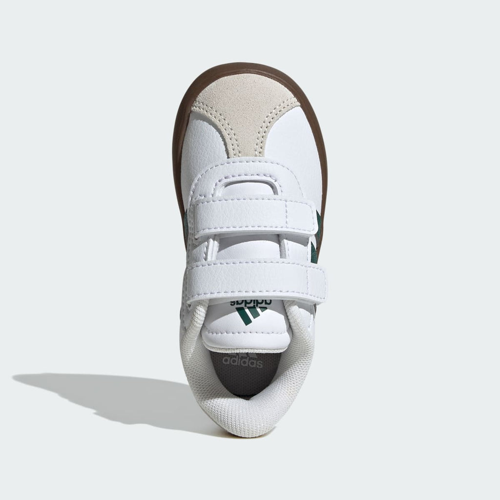 Adidas Kids' VL Court 3.0 Shoes Kids - Cloud White / Collegiate Green / Gum - Image 2