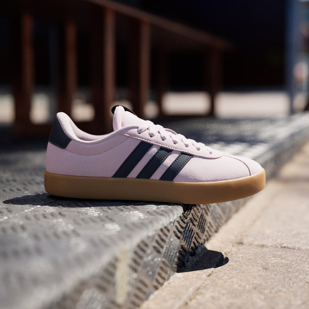 Adidas Women's VL Court 3.0 Shoes - Clear Pink / Legend Ink / Gum - Image 3