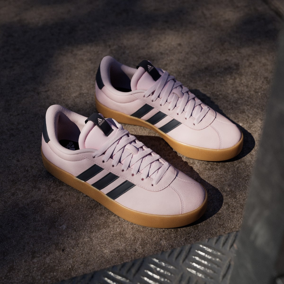 Adidas Women's VL Court 3.0 Shoes - Clear Pink / Legend Ink / Gum - Image 5
