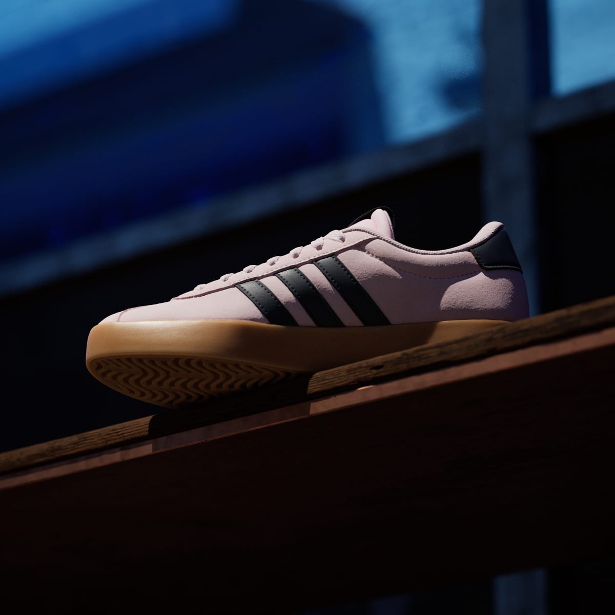 Adidas Women's VL Court 3.0 Shoes - Clear Pink / Legend Ink / Gum - Image 7
