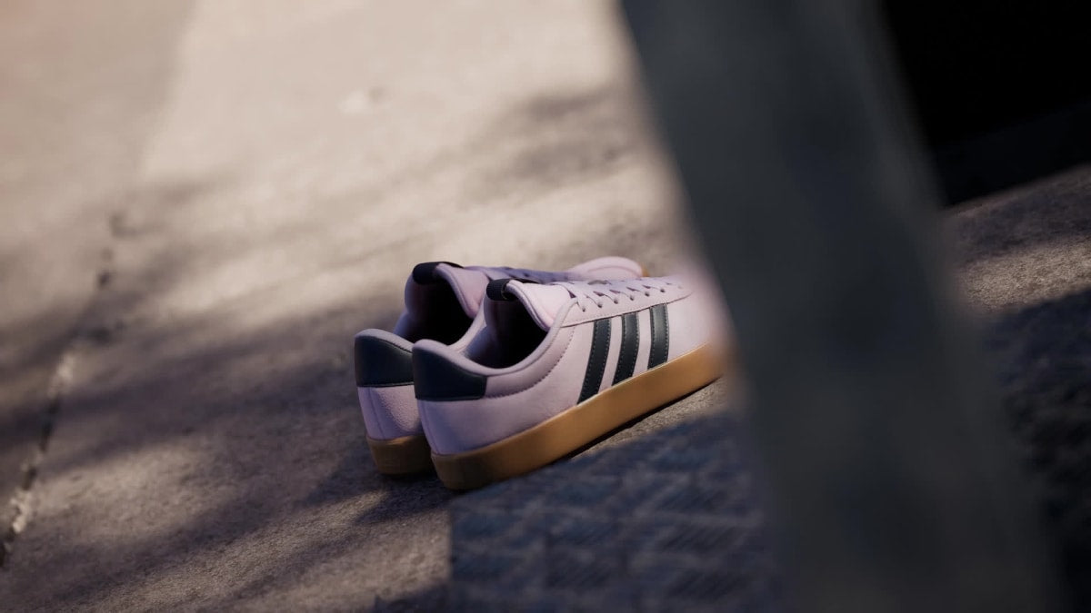 Adidas Women's VL Court 3.0 Shoes - Clear Pink / Legend Ink / Gum - Image 2