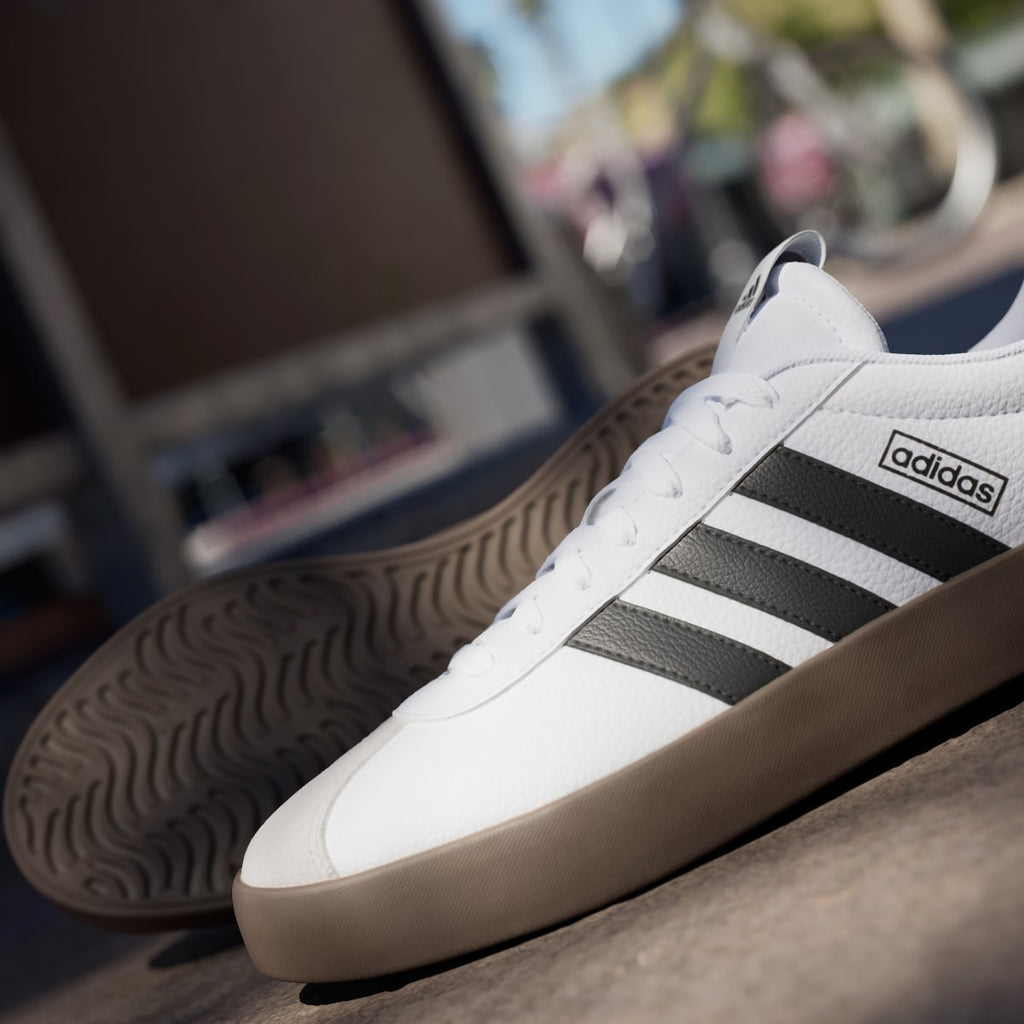 Adidas Men's VL Court 3.0 Shoes - Cloud White / Core Black / Grey One - Image 10