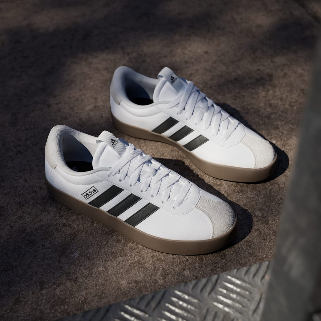 Adidas Women's VL Court 3.0 Shoes - Cloud White / Core Black / Grey One - Image 5