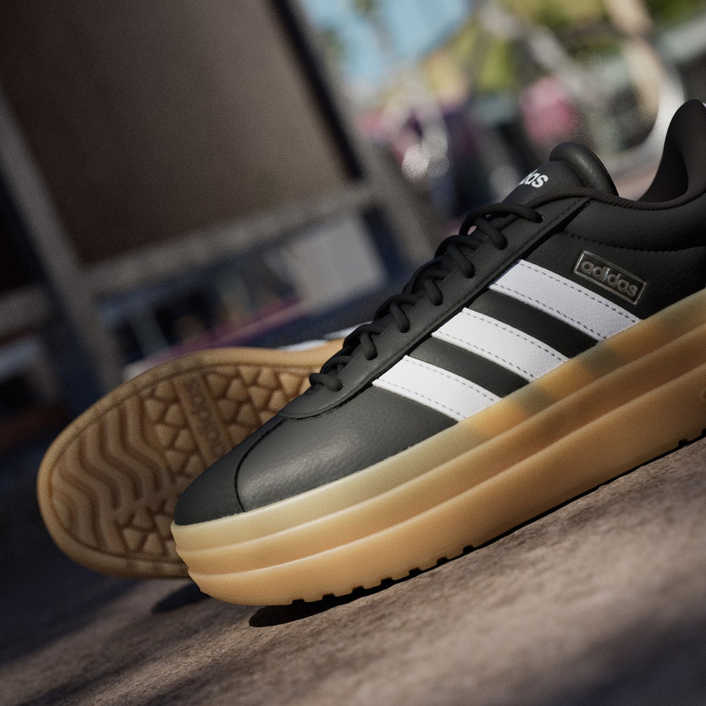 Adidas Women's VL Court Bold Shoes - Core Black / Cloud White / Cyber Metallic - Image 10