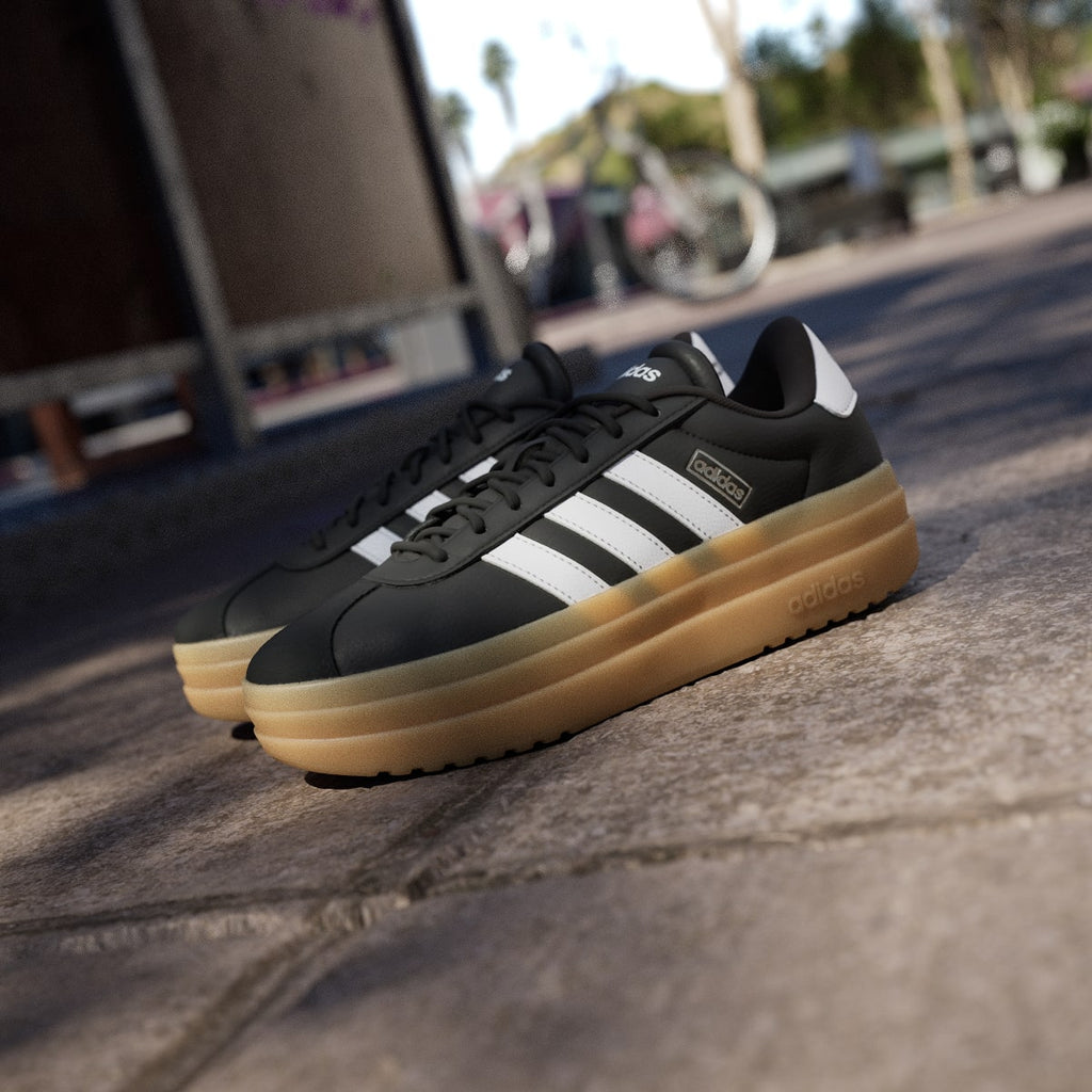 Adidas Women's VL Court Bold Shoes - Core Black / Cloud White / Cyber Metallic - Image 8