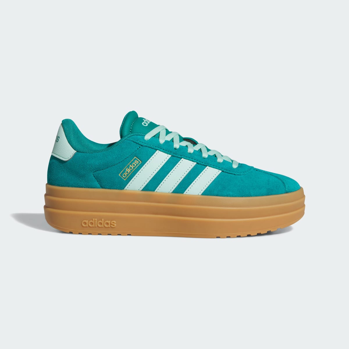 Adidas Women's VL Court Bold Shoes - Equipment Green / Clear Mint / Gold Metallic - Image 1