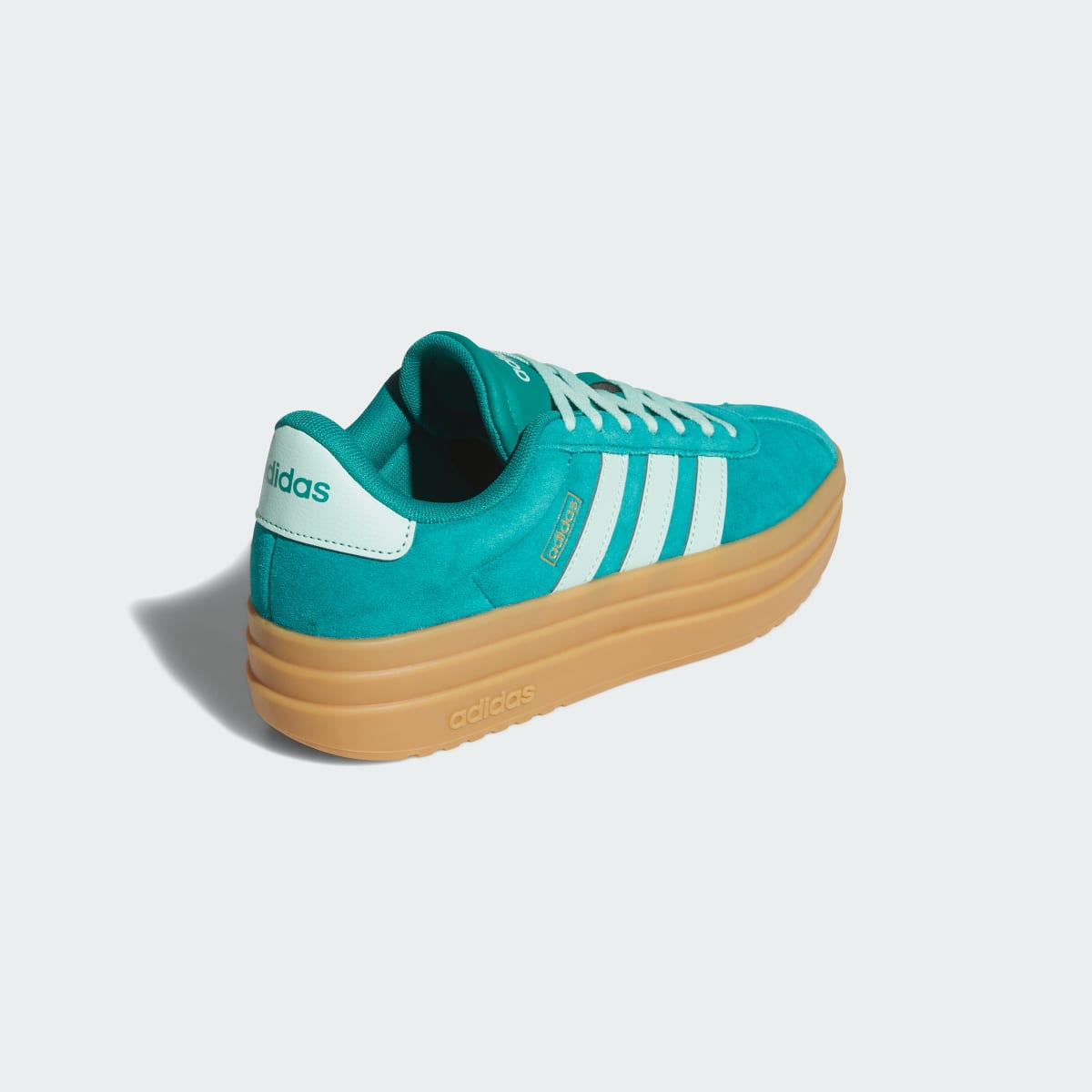 Adidas Women's VL Court Bold Shoes - Equipment Green / Clear Mint / Gold Metallic - Image 5