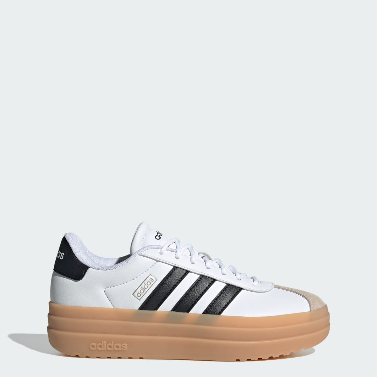Adidas Women's VL Court Bold Shoes - Cloud White / Core Black / Wonder Beige - Image 1